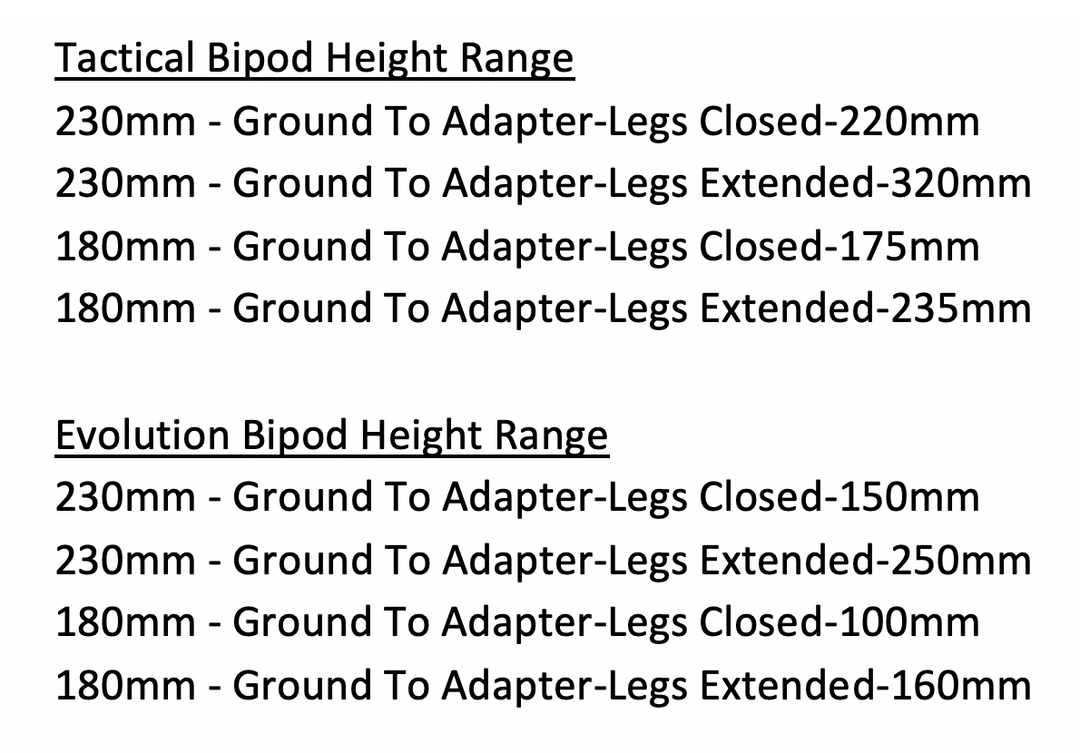 TACTICAL GEN 1 BIPOD SELLOUT SPECIAL