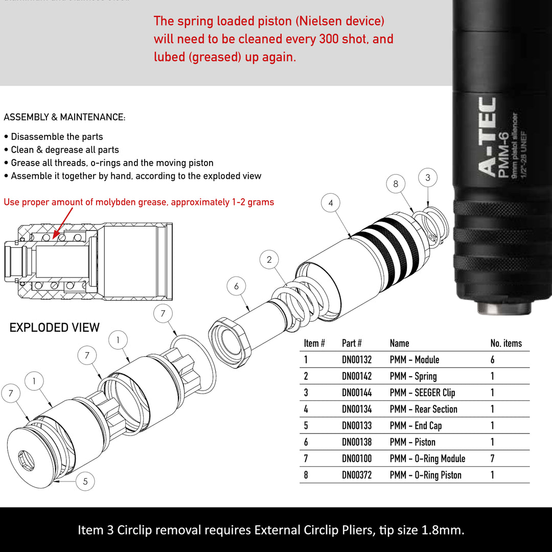 PMM-45 45ACP SUPPRESSOR