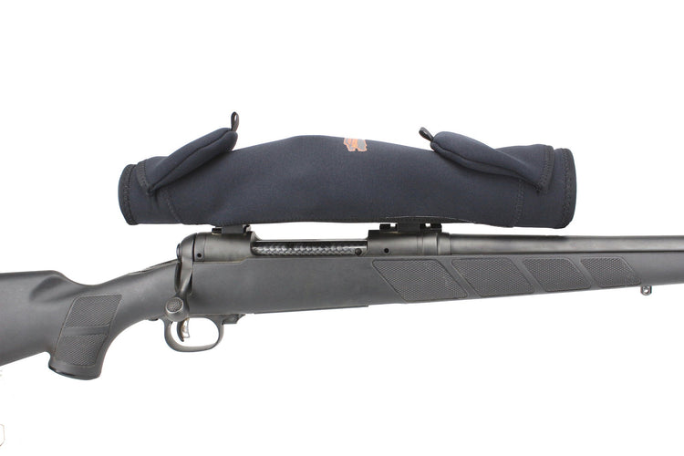 Beartooth-scopemitt-40mm-slip-on-adjustable-rifle-scope-flip-up-neoprene-black-side-view